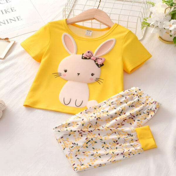 Kids Ladies Long T Shirt & Pant Set