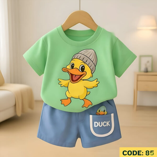 Kids Ladies Long T Shirt & Pant Set